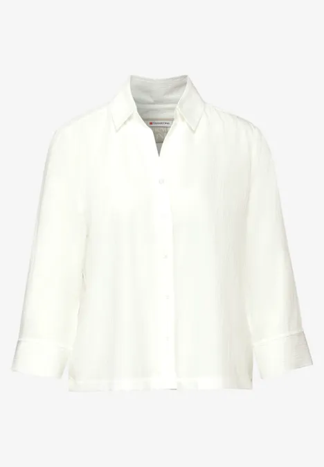 Crepe Bluse off white