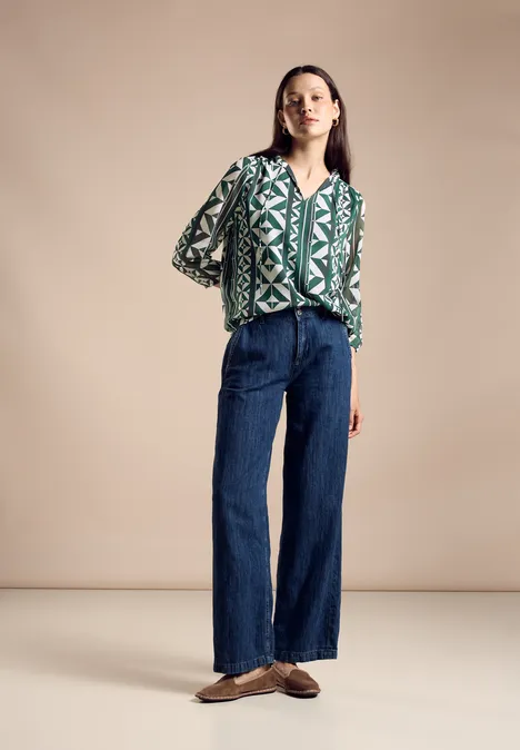 Chiffon Bluse cool vintage green