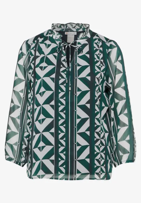 Chiffon Bluse cool vintage green