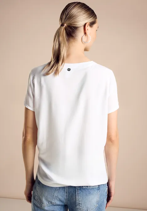 Tuniekblouse met print White Tuniekblouse met print White