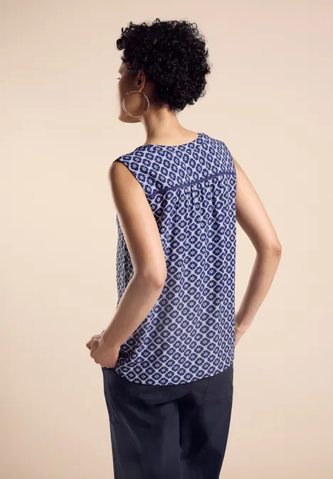 Sommer Blusentop deep blue