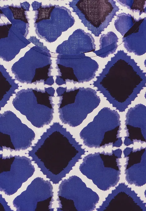 Blusentop mit Print violet blue