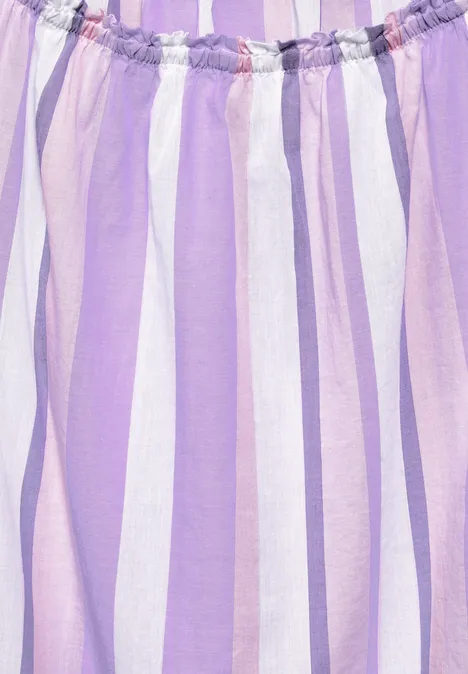 Chambray Bluse mit Streifen bellflower lilac