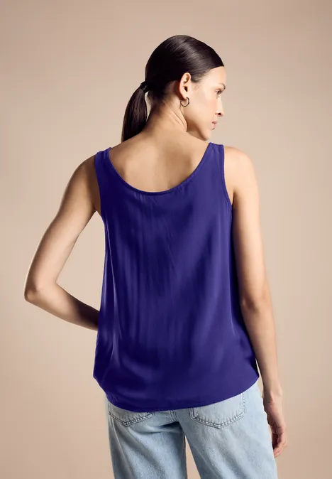 Viskose Blusentop violet blue