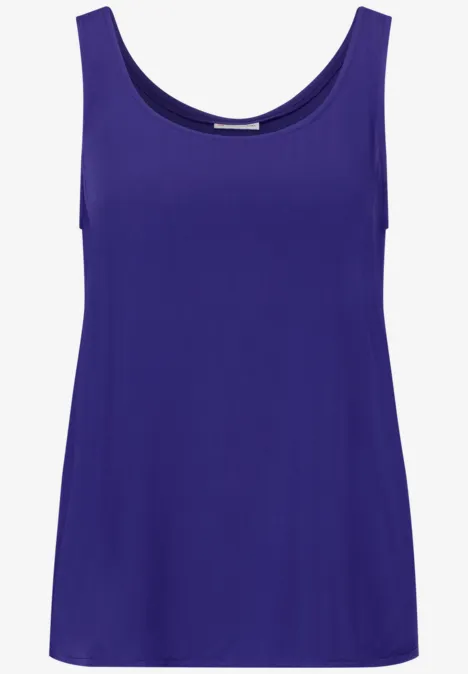 Viskose Blusentop violet blue