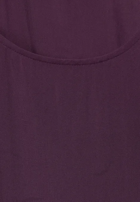 Viskose Blusentop dark berry purple