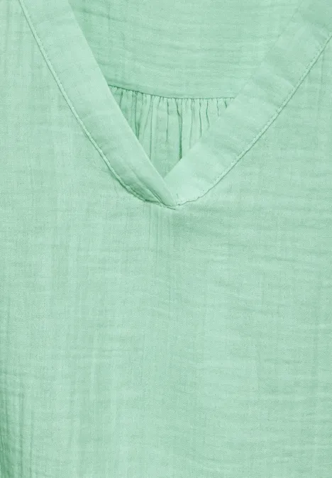 Ärmellose Bluse tidel green