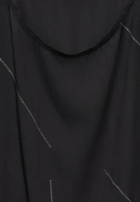 Bluse mit Tunnelzug Black