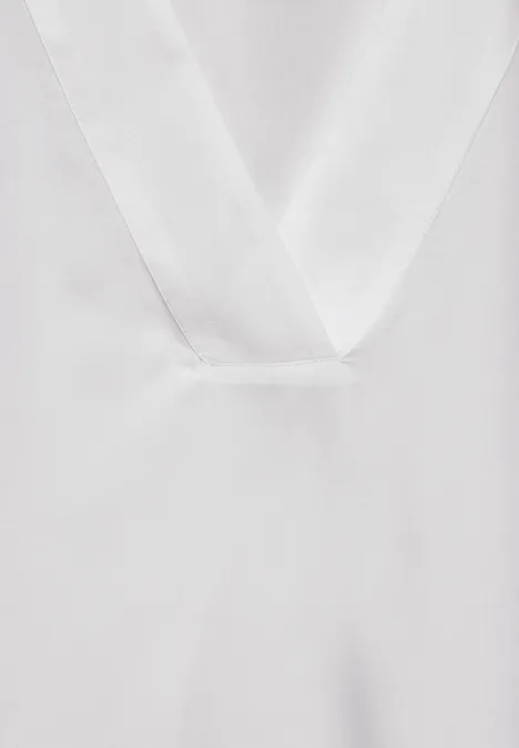 Blouse avec décolleté en V White