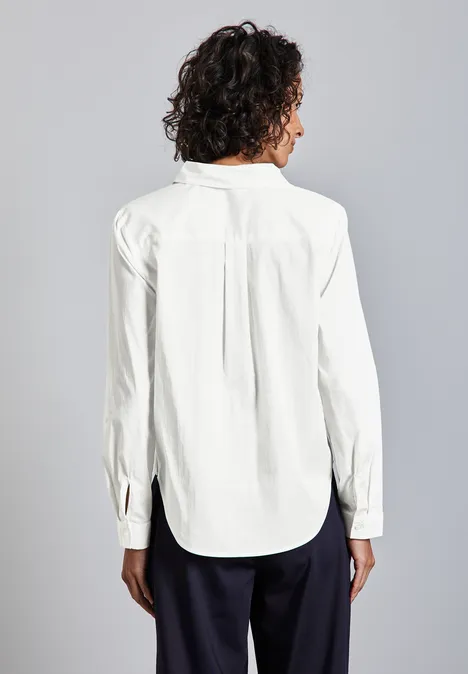 Lange Bluse off white