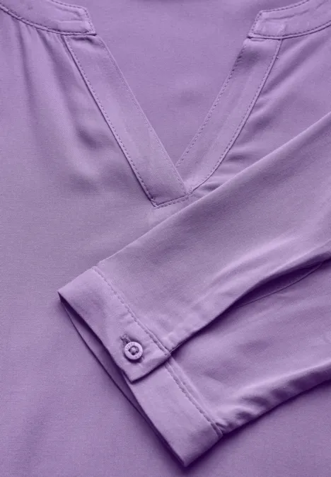 Bluse in Unifarbe light violet