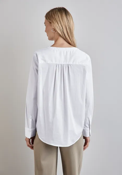 Business Bluse White