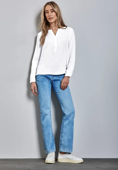 Musselin-Bluse White