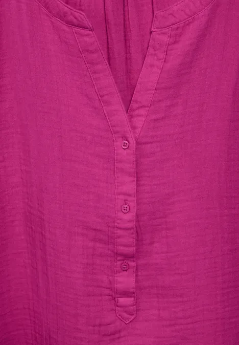 Musselin-Bluse royal fuchsia