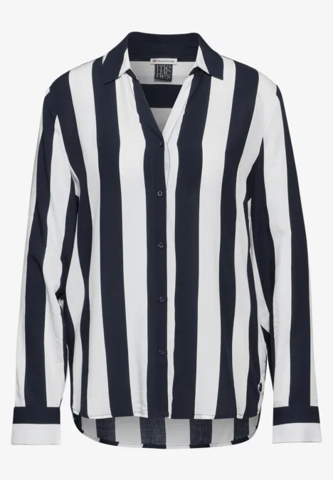Gestreifte Bluse deep blue