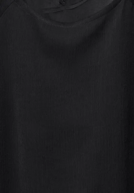 Chiffon-Bluse Black