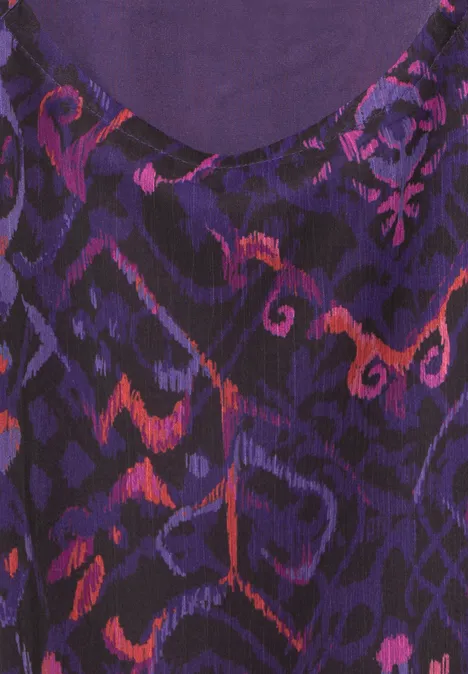 Chiffon-Bluse Black