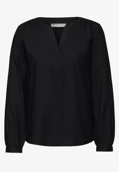 Tunika in Unifarbe Black