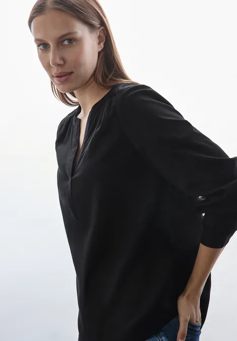 Tunika in Unifarbe Black