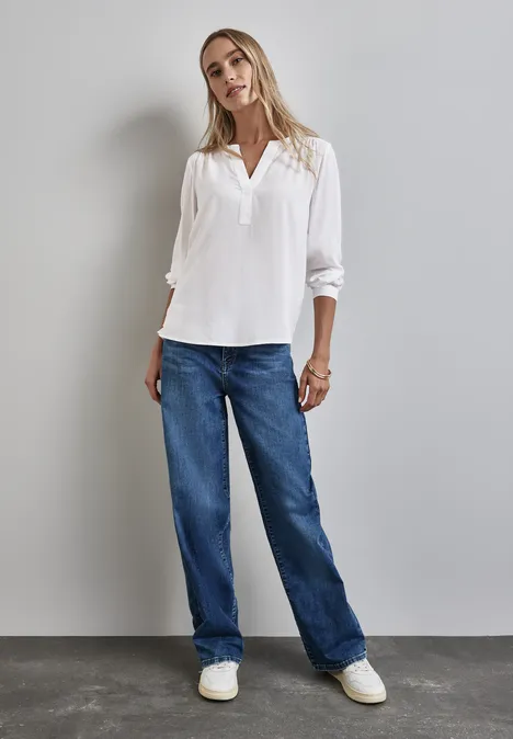 Tunika in Unifarbe off white