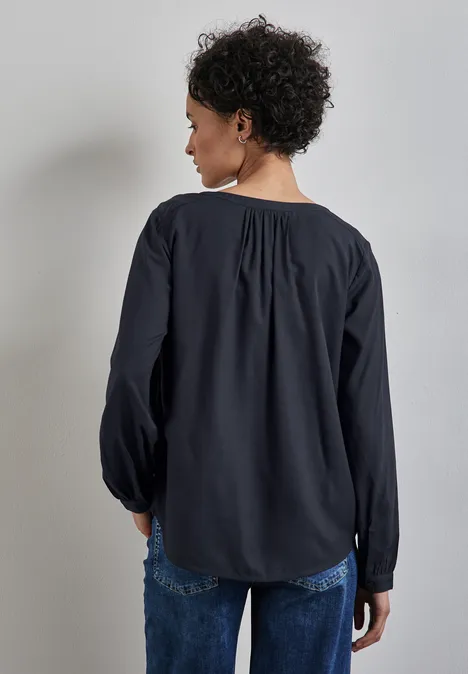 Tunika in Unifarbe dark blue