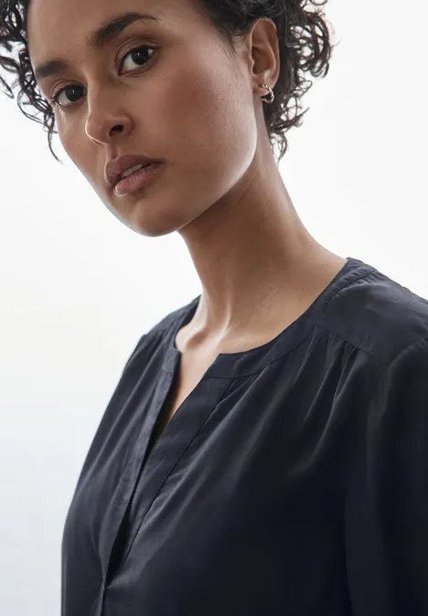 Tunika in Unifarbe dark blue