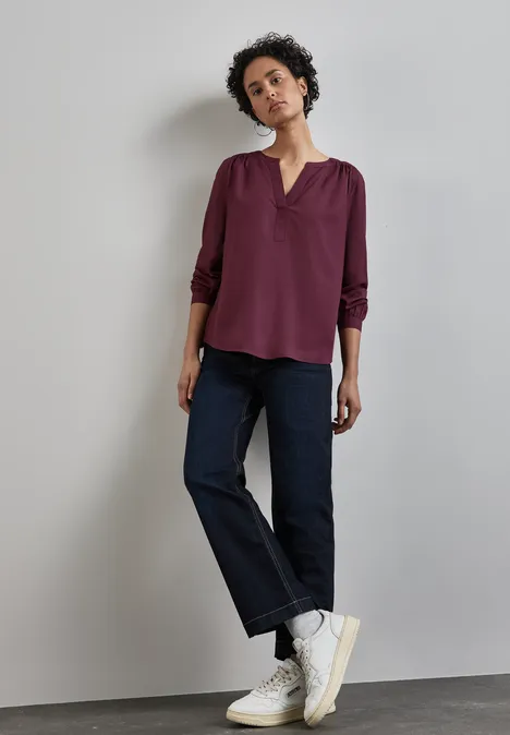 Tunika w jednolitym kolorze enigma red