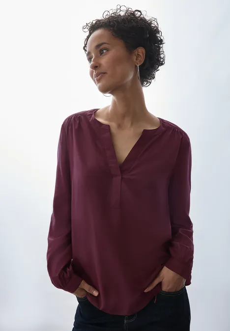 Tunika w jednolitym kolorze enigma red