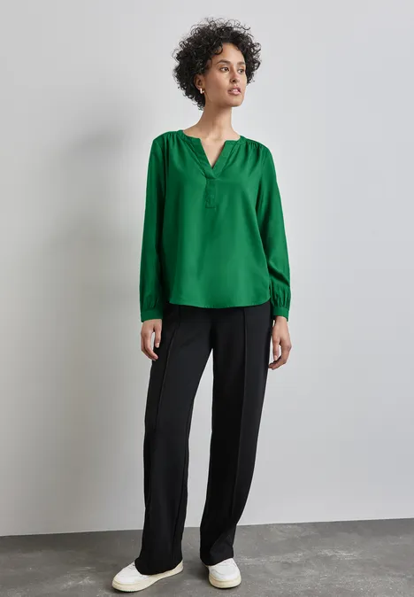 Tunika in Unifarbe vibrant green
