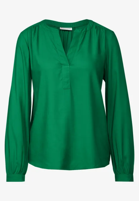 Tunika in Unifarbe vibrant green