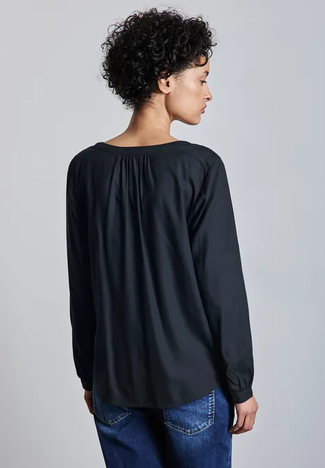Tunika in Unifarbe deep blue