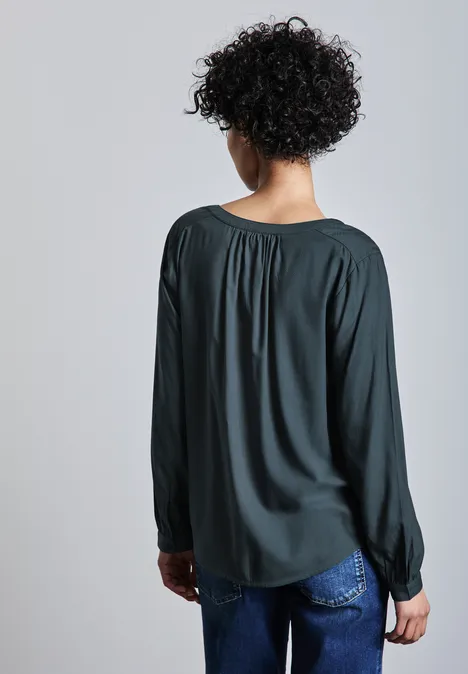 Tunika in Unifarbe nightshade green