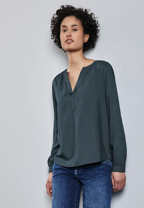 Tunika in Unifarbe nightshade green
