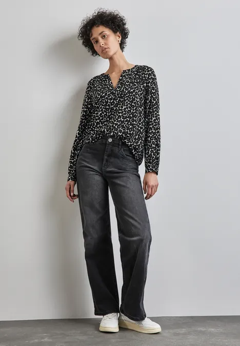 Bedruckte Tunika Black