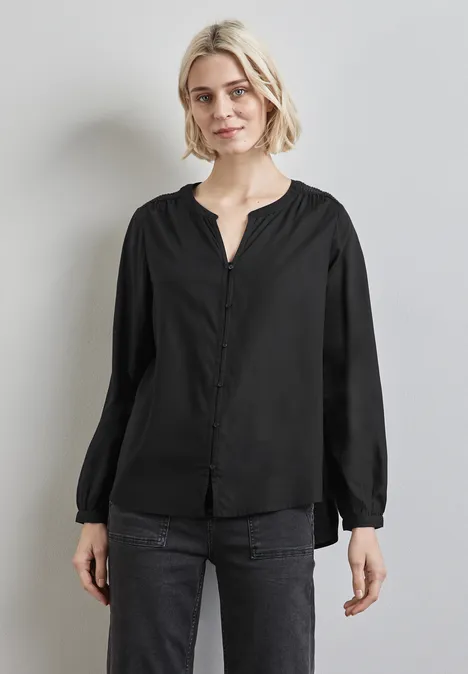Tunika mit Knopfleiste Black