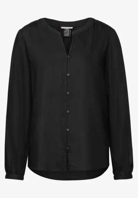 Tunika mit Knopfleiste Black