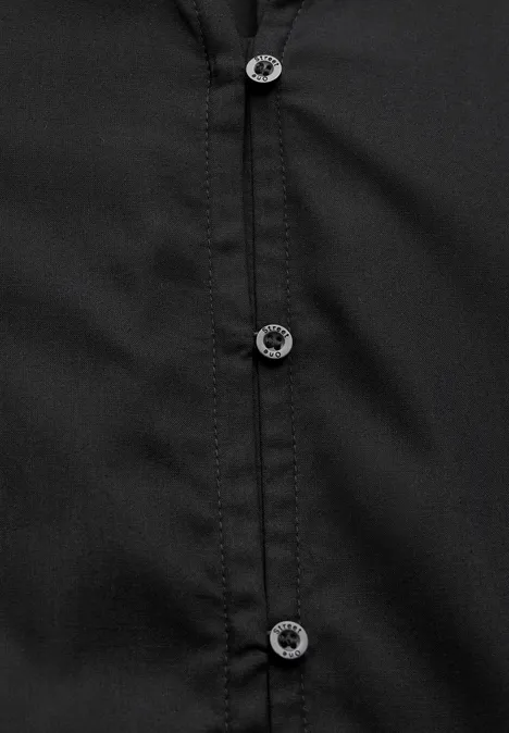 Tunika mit Knopfleiste Black