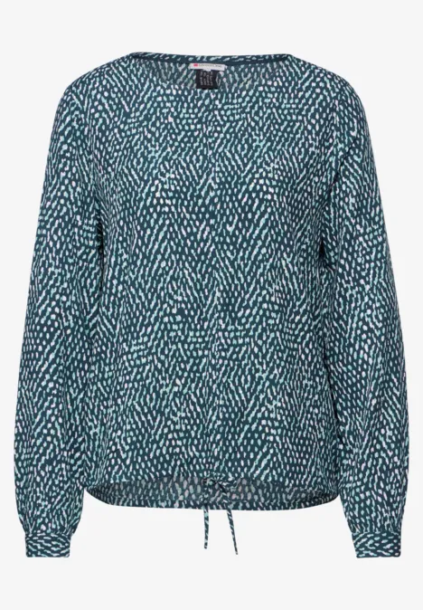 Gemusterte Bluse cool vintage green