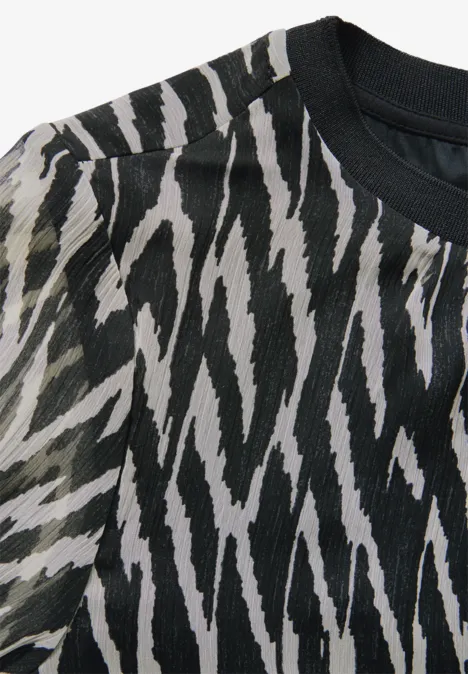 Chiffon-Bluse Black