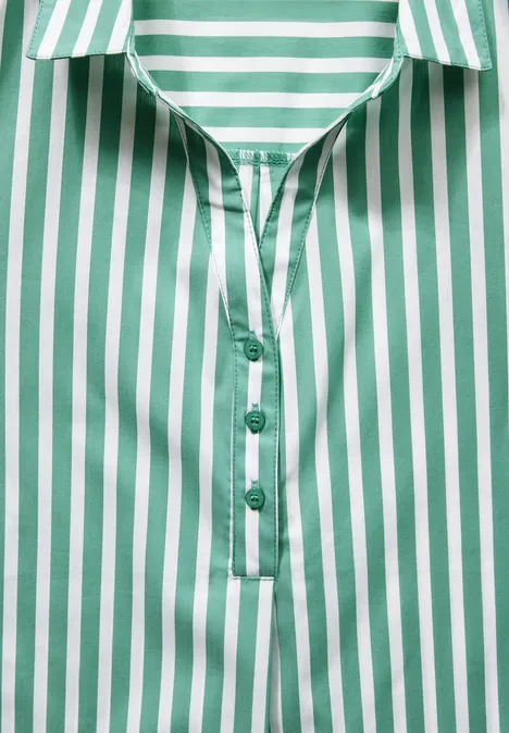 Gestreifte Business-Bluse sunlit green