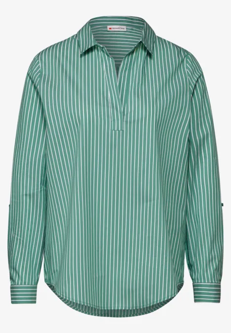 Business Longblouse sunlit green