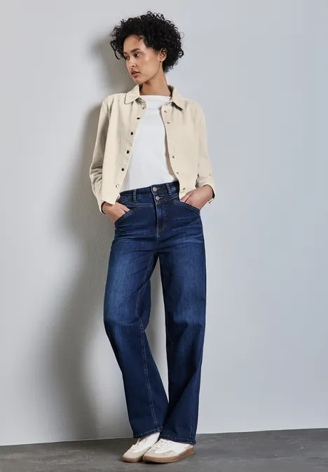 Cordbluse mit Knopfleiste smooth sand beige