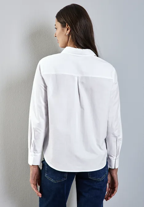 Chemisier en couleur unie White