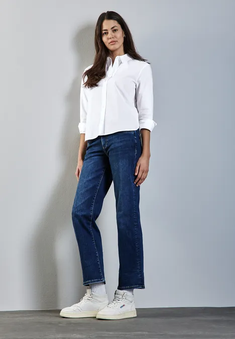 Chemisier en couleur unie White