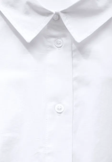 Chemisier en couleur unie White