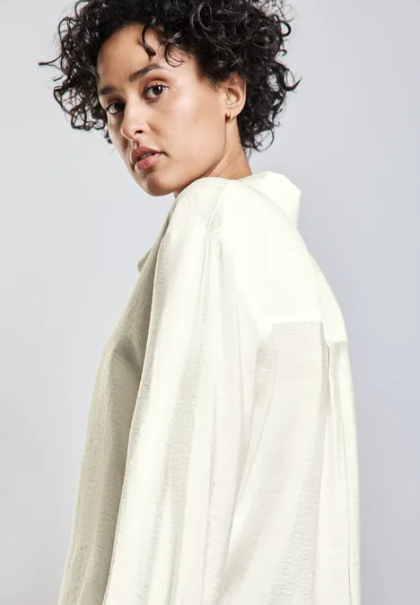 Hemdbluse im Relaxed Fit off white