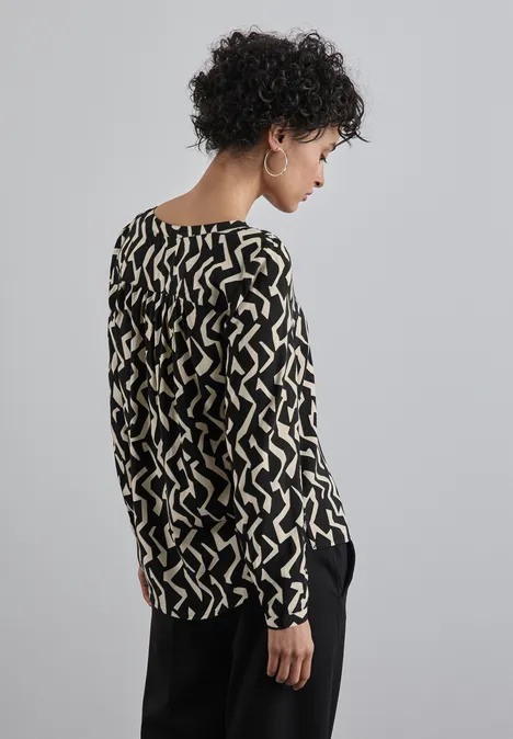 Blouse imprimée Black