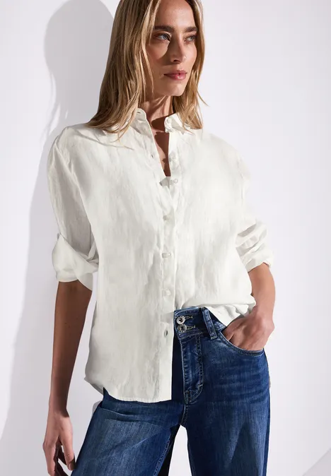 Linnen overhemd blouse off white
