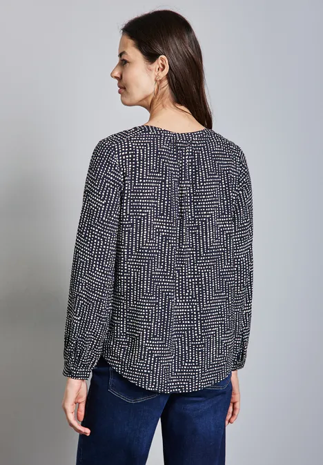 Bedruckte Tunika deep tint blue