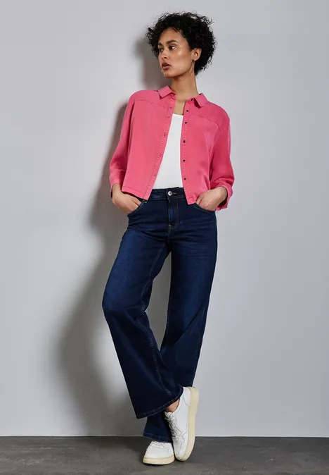 Gewassen blouse sugar coral